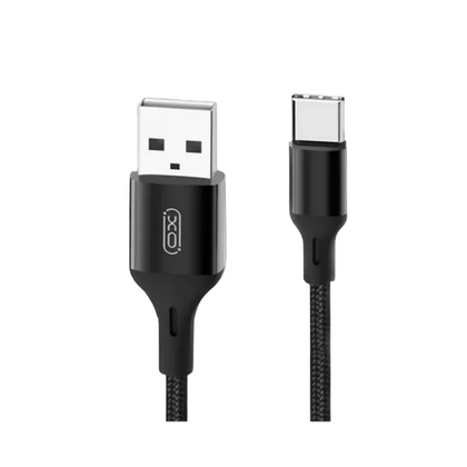 Кабель USB -XO- NB143 (Type-C, 1м, плетеный, черный)