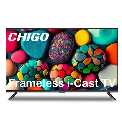 Телевизор 43" Chigo 43 Smart TV DVB-T2/ S2 2k Smart TV (Андроид 12), 2K, 60 Гц, HDMI х2, USB х2, чёрный