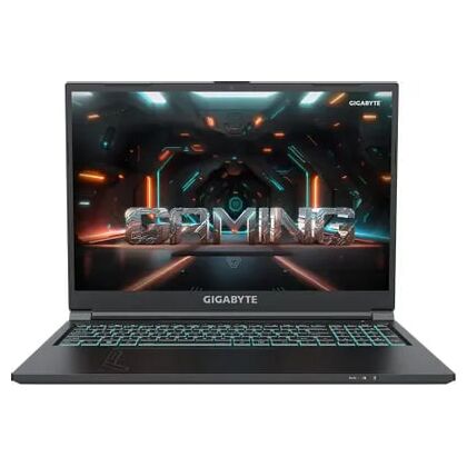 Ноутбук Gigabyte 16,0"/ Intel i7-13620H (2.4GHz до 4.9GHz)/ 16Гб/ SSD 1Тб/ GeForce RTX 4060 6Gb (1920x1200) IPS/ No ODD/ DOS/ Черный G6 (KF-H3KZ854KD)