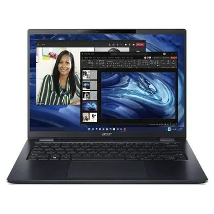 Ноутбук Acer 14,0"/ Intel i7-1165G7 (2.8GHz до 3.9GHz)/ 16Гб/ SSD 1Тб/ Intel Iris Xe Graphics (1920x1200) IPS/ No ODD/ Win 11 Pro/ Черный TMP614P-52-758G (NX