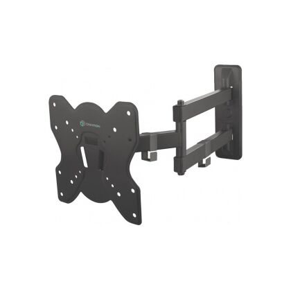 Крепление для ТВ поворотно-выдвижной и наклонный 17 - 42" ONKRON BASIC M4S нагрузка max 35 кг, наклон ±8°, поворот 180°, от стены 65-448 мм , чёрный