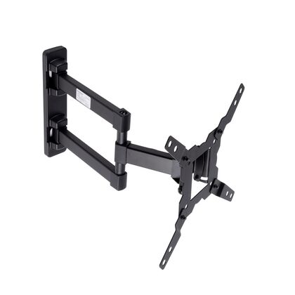 Крепление для ТВ наклонно-поворотное 15"-42" Kromax GALACTIC-12 нагрузка max 25 кг, наклон +3°/ -10°, поворот 180°,, чёрный