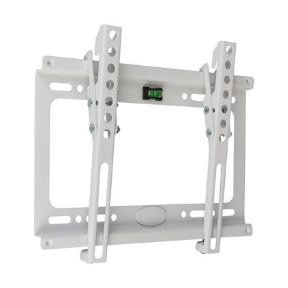 Крепление для ТВ наклонное 15"-47" Kromax  нагрузка max 35 кг, наклон 0°/ +15°, поворот 0°, от стены 28 мм, белый (Ideal-6_white)