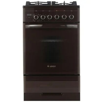 Плита комбинированная Gefest 5502-03 0045 коричневый (ГК конфорок, конфорок - 4, духовка электро, конвекция,вертел, чугун)