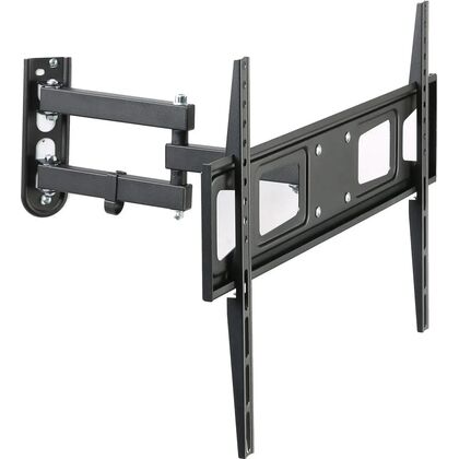 Крепление для ТВ поворотно-выдвижной и наклонный 37"-75" Hama 118157 нагрузка max 30 кг, наклон -15°/ +15°, поворот 180°,, чёрный