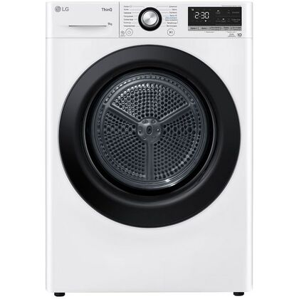 Сушильная машина LG DC90V3V6W белый (загрузка - 9 кг, конденсационная, программ - 14, размер - 60x85x66 см)