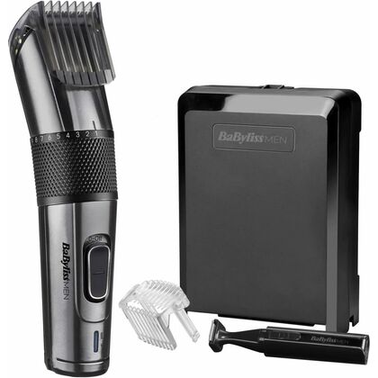 Машинка для стрижки Babyliss E978E черный (длина стрижки до - 25 мм, утановок длины - 26, насадок - 2, питание: от сети и аккумулятора)