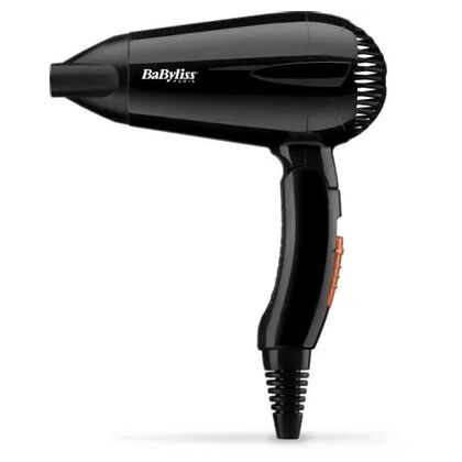 Фен Babyliss 5344E черный (2000 Вт, режимов - 2, вид: компактный, насадок - 1)
