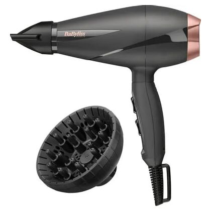 Фен Babyliss 6709DE черный (2100 Вт, режимов - 2, вид: с настенным креплением, насадок - 2)