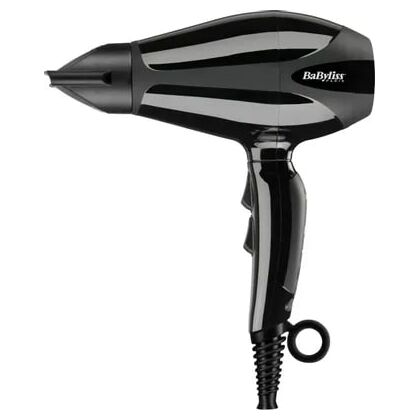 Фен Babyliss 6715DE черный (2400 Вт, режимов - 2, вид: с настенным креплением, насадок - 3)