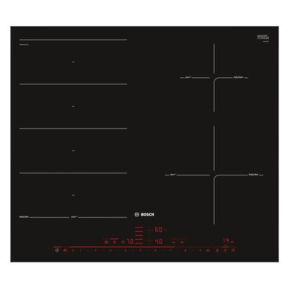 Индукционная варочная панель Bosch PXE601DC1E черный (конфорок - 4 шт, панель - стеклокерамика)