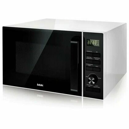 Микроволновая печь соло BBK 25MWS-970T/ WB белый (900 Вт, объем - 25 л, управление: механическое)