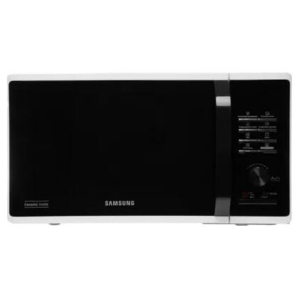 Микроволновая печь с грилем Samsung MG23K3515AW/ BW черный/ белый (800 Вт, объем - 23 л, управление: механическое)
