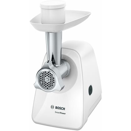 Мясорубка Bosch MFW2500W белый (1500 Вт; скоростей -1; 1.7 кг/ мин)