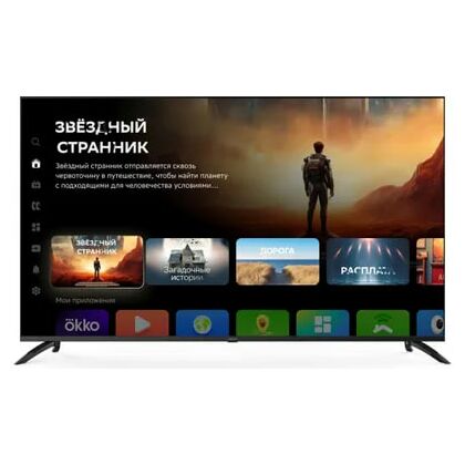 Телевизор 65" Digma DM-LED65UBB40 Smart TV (Салют ТВ), 4K Ultra HD, 60 Гц, HDMI х3, USB х2, чёрный