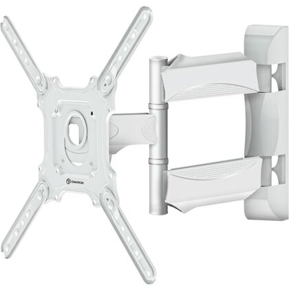 Крепление для ТВ наклонно-поворотное 32"-65" ONKRON M4 нагрузка max 35 кг, VESA max 400 х 400, белый
