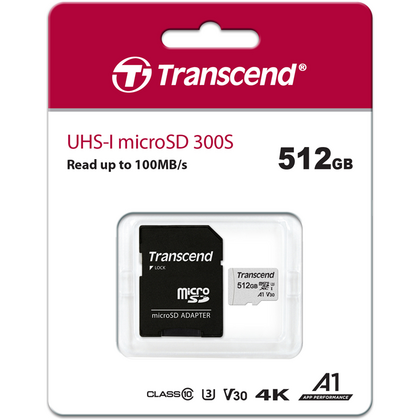 Карта памяти/  512GB microSD w/  adapter UHS-I U3 A1