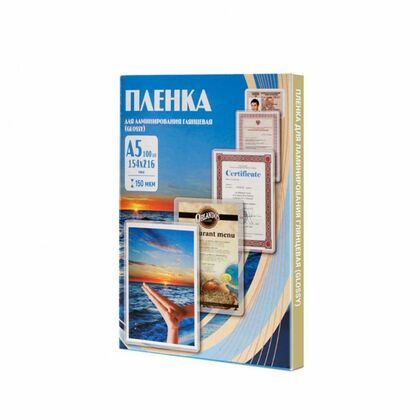 Пленка для ламинирования Office Kit 154х216 150мкм  (100шт) глянцевая PLP11220-1