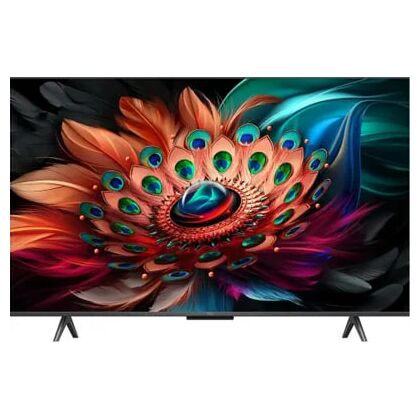 Телевизор 43" TCL 43C655 QLED, Smart TV, 4K Ultra HD, 60 Гц, HDMI х3, USB х2, чёрный