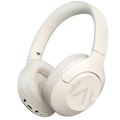 Беспроводные наушники Xiaomi Haylou S30 ANC, Bluetooth, jack 3.5 mm, Type-C, микрофон, полноразмерные, белый (Haylou S30 ANC)