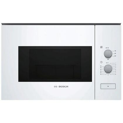Микроволновая печь встраиваемая Bosch BFL520MW0 белый (20 л, мощность - 800 Вт, механическое)