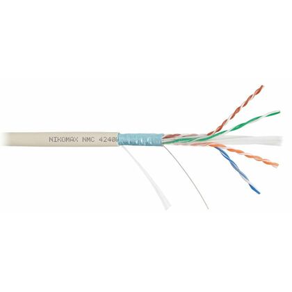 Кабель Cu FTP, Внутренний, 4x2x0.55, бухта 305м., Cat6, Nikomax нг(А)-LSLTx (NMC 4240L-IY)