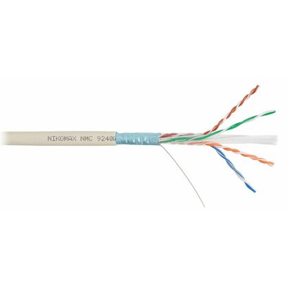 Кабель Cu FTP, Внутренний, 4x2x0.57, бухта 305м., Cat6, Nikomax нг(А)-LSLTx (NMC 9240L-IY)
