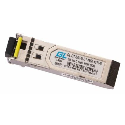 Модуль SFP WDM - 1,25G 20km LC, 14dB, Nikomax TX1550nm, DDM (GL-OT-SG14LC1-1550-1310-D)