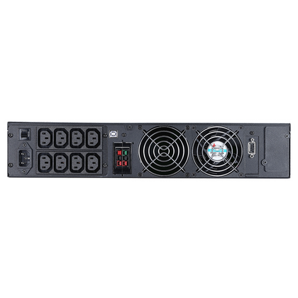 ИБП PowerCom MACAN 3000 ВА/ 3000 Вт, 8*IEC 320 C13 (компьютерный), AVR, RS-232, USB ( Аккумулятор 12 V/ 9,0 Ah*6)