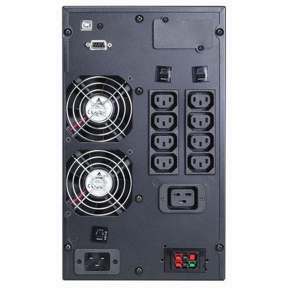 ИБП PowerCom MACAN 3000 ВА/ 3000 Вт, 8*IEC 320 C13 (компьютерный), AVR, RS-232, USB ( Аккумулятор 12 V/ 9,0 Ah*6)