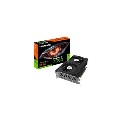 Видеокарта PCI-e: GeForce RTX 4060 Gigabyte (8Gb, GDDR6, 128 bit, 2*HDMI, 2*DP) GV-N4060WF2OC-8GD
