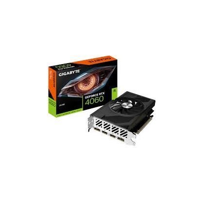 Видеокарта PCI-e: GeForce RTX 4060 Gigabyte (8Gb, GDDR6, 128 bit, 2*HDMI, 2*DP) GV-N4060D6-8GD