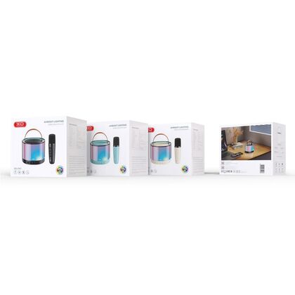 Портативная колонка -XO- F47 Aurora 5W, синий, с микрофоном, BT, miniJack 3.5, Пластик, (6920680855704)