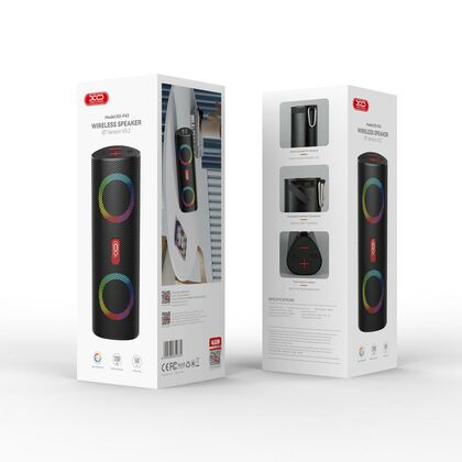 Портативная колонка -XO- F43 10W, черный, BT, USB, FM приемник, Пластик, (6920680854332)