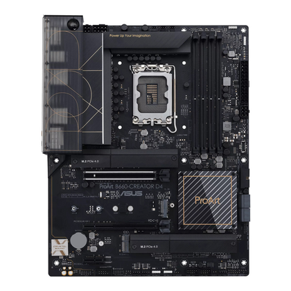 Материнская плата Asus PROART B660-CREATOR D4 [B660,4*DDR4,3*PCI, 1*PCI E x1,2* PCI Ex16, 4*SATA3,3*M.2,4*USB 2.0,4*USB 3.2, HDMI,DisplayPort,ATX]