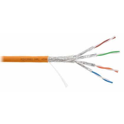 Кабель Cu SFTP, Внутренний, 4x2x0.55, бухта 305м., Cat6, Nikomax нг(А)-HF (NMC 4540C-OR)