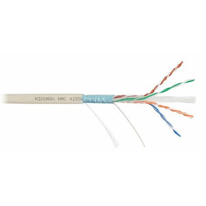 Кабель Cu FTP, Внутренний, 4x2x0.57, бухта 500м., Cat6a, Nikomax нг(А)-LSLTx (NMC 4255L-IY)