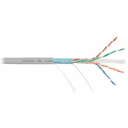 Кабель Cu FTP, Внутренний, 4x2x0.55, бухта 305м., Cat6, Nikomax (NMC 4240A-GY)