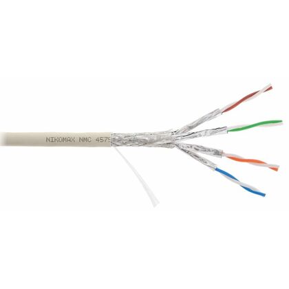 Кабель Cu S/ FTP, Внутренний, 4x2x0.58, бухта 500м., Cat7a, Nikomax нг(А)-LSLTx (NMC 4575L-IY)