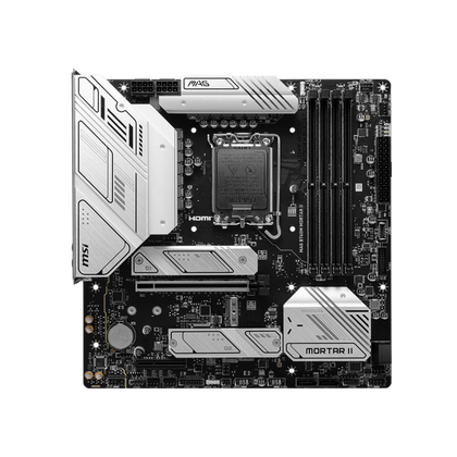 Материнская плата Msi MAG B760M MORTAR II [LGA1700,B760,4*DDR5,1*PCI Ex16,4*SATA3,2*M.2,4*USB 2.0,4*USB 3.2,HDMI,DisplayPort,Micro-ATX]