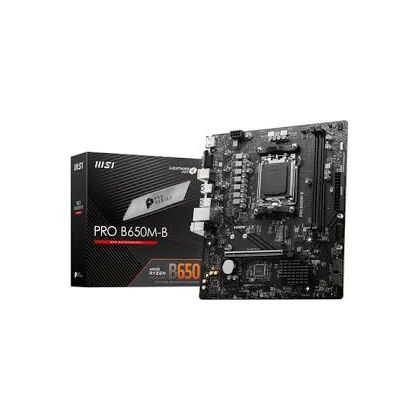 Материнская плата Msi sAM5: PRO B650M-B  [AMD B650,2*DDR5, 1*PCIEx16, 1*PCIEx1, 1*Sata3, M.2,2*USB 2.0, 4*USB3, HDMI,PS/ 2, microATX]