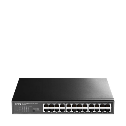 Коммутатор Cudy 24-Port Gigabit Switch, 24 Gigabit RJ45 Ports, IGMP Snooping, Loop Detection/ Prevention, 802.1p/ DSCP QoS, Switch/ VLAN