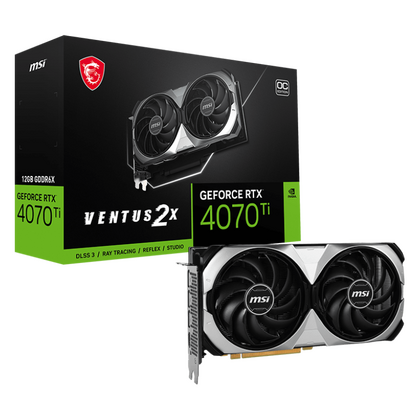 Видеокарта PCI-e: GeForce RTX 4070 Ti Super MSI (16Gb, GDDR6X, 256  bit, DisplayPort 1.4a x3, HDMI 2.1a) GeForce RTX 4070 Ti SUPER 16G VENTUS 2X OC