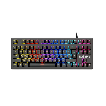 Клавиатура Defender GK-375 Dark Arts, проводная, игровая, USB, с подсветкой, черный, кабель 1,5 м (45375)