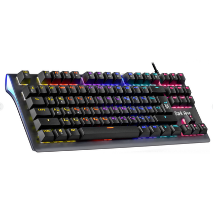 Клавиатура Defender GK-375 Dark Arts, проводная, игровая, USB, с подсветкой, черный, кабель 1,5 м (45375)
