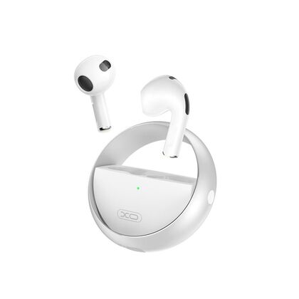 TWS наушники -XO- X31 Gyro Zinc, вкладыши, микрофон,алюминиевый корпус белый (6920680849130)