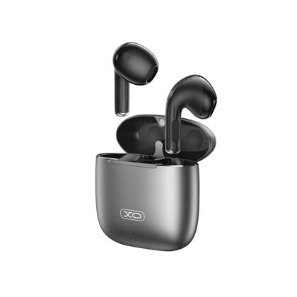 TWS наушники -XO- X28 Zinc, вкладыши, микрофон,алюминиевый корпус серый (6920680848768)