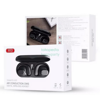 TWS наушники -XO- X25 air conduction OWS, микрофон, дисплей черный (6920680845019)