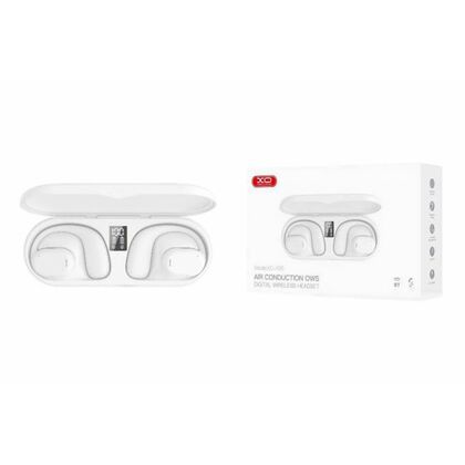 TWS наушники -XO- X25 air conduction OWS, микрофон, дисплей белый (6920680845002)