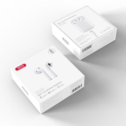 TWS наушники -XO- ES23, вкладыши, шумоподавление, микрофон,аналог AirPods 2 белый (6920680845675)
